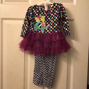Baby girl multi colored set